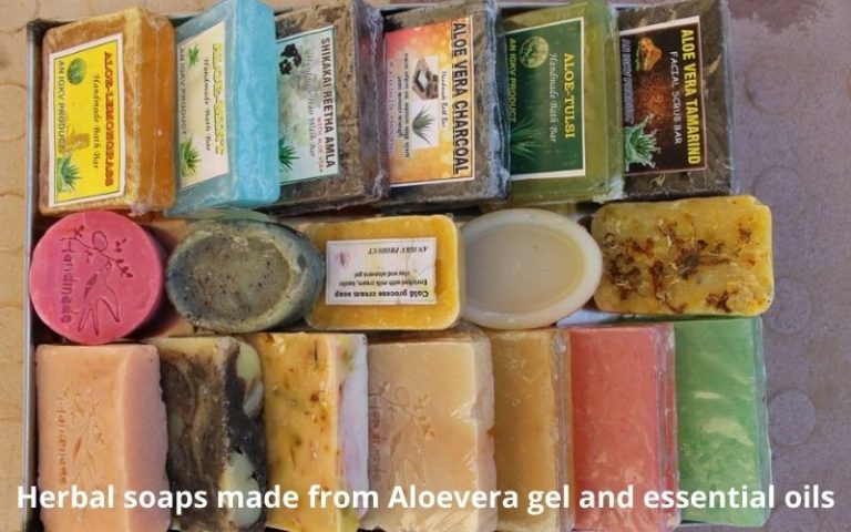 Herbal-soaps-made-from-Aloevera-gel-and-essential-oils