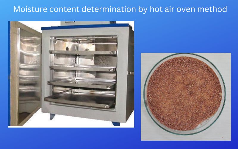 Determination of moisture content by oven drying method